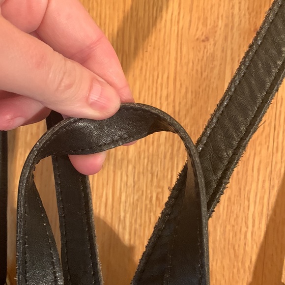 VINTAGE Coach Y2K 90s mini black leather backpack top handle adjustable VGUC - Picture 5 of 16